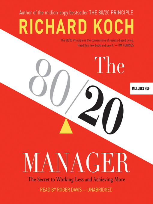 Title details for The 80/20 Manager by Richard Koch - Wait list
